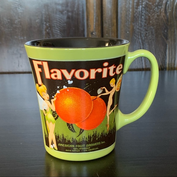 Disney Other - Disney Tinker Bell Flavorite American Fruit Growers Ceramic Mug